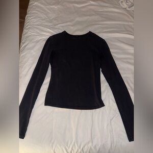 SKIMS Jet Black Long Sleeve Tee